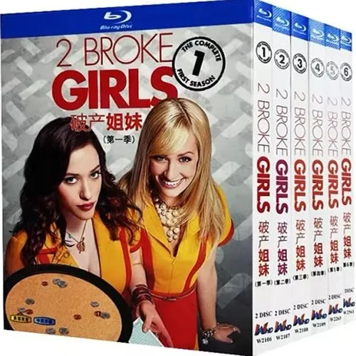 2-broke-girls-series-1-6-blu-ray 2 Broke Girls: The Complete Series (2011-2017) 12-Disc Set Blu-ray - Comedy Sitcom Box Set - Image 1