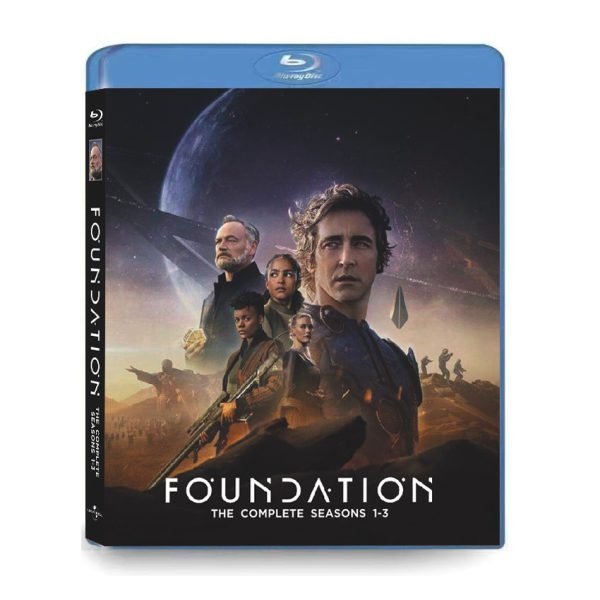 Foundation: Series 1-3 (2021-2025) 4-Disc Set Blu-ray - Complete Sci-Fi Collection