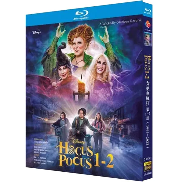 Hocus Pocus 1 & 2 (1993-2022) 2-Disc Set Blu-ray - Disney Family
