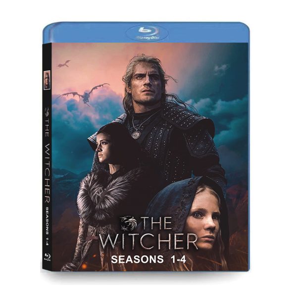 The Witcher Series 1-4 (2019-2025) 5-Disc Set Blu-ray - Complete Collection