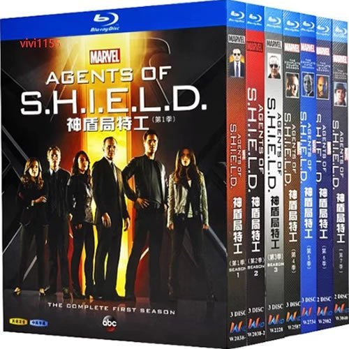agents-of-shield-series-1-7-blu-ray Marvel's Agents of S.H.I.E.L.D. Complete Series (2013-2020) 19-Disc Set Blu-ray - Sci-Fi Action - Image 1