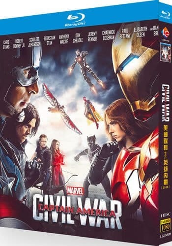 captain-america-civil-war-blu-ray Captain America: Civil War (2016) 1-Disc Set Blu-ray - Marvel Superhero Action - Image 1