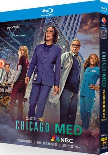 chicago-med-series-10-blu-ray Chicago Med: Season 10 (2025) 3-Disc Set Blu-ray - Medical Drama Series - Image 1