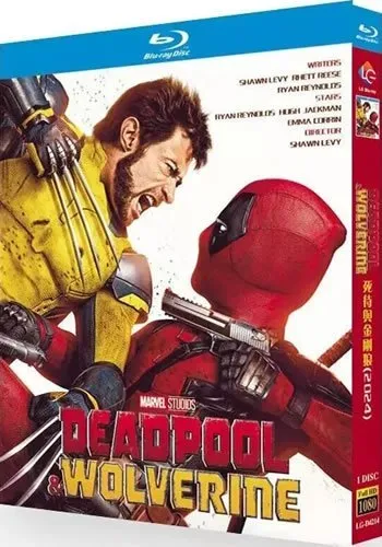 deadpool-and-wolverine-blu-ray Deadpool & Wolverine (2024) 1-Disc Set Blu-ray - MCU Action Comedy Blockbuster - Image 1