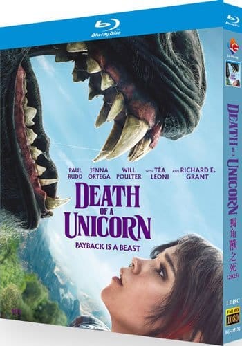 death-of-a-unicorn-blu-ray Death of a Unicorn (2025) 1-Disc Set Blu-ray - A24 Horror Comedy - Image 1