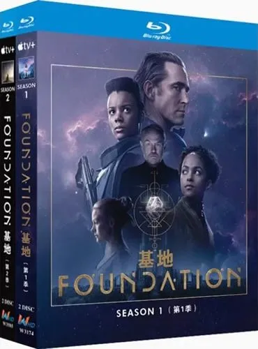 foundation-series-1-2-blu-ray-rotated-1 Foundation Series 1-2 (2021-2023) 4-Disc Set Blu-ray - Sci-Fi Epic - Image 1