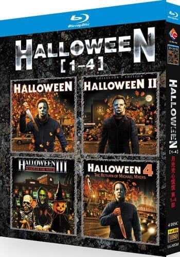halloween-1-4-blu-ray Halloween 1-4 Movie Collection (1978-1988) 4-Disc Set Blu-ray - Horror Slasher Classics - Image 1