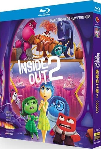 inside-out-2-blu-ray Inside Out 2 (2024) 1-Disc Set Blu-ray - Pixar Animation Sequel - Image 1