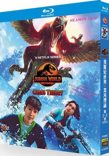 jurassic-world-chaos-theory-series-2-3-blu-ray Jurassic World: Chaos Theory Series 2-3 (2024-2025) 3-Disc Set Blu-ray - Animated Sci-Fi Adventure - Image 1