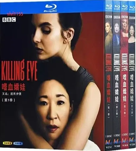 killing-eve-series-1-4-blu-ray Killing Eve: The Complete Series 1-4 (2018-2022) 5-Disc Set Blu-ray - Spy Thriller Box Set - Image 1