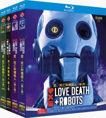 love-death-and-robots-series-1-4-blu-ray Love, Death & Robots: The Complete Series 1-4 (2019-2025) 4-Disc Set Blu-ray - Netflix Original Anthology - Image 1