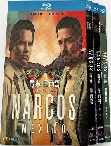 narcos-mexico-series-1-3-blu-ray-rotated-1 Narcos: Mexico (2018-2021) 6-Disc Set Blu-ray - Complete Series Box Set - Image 1
