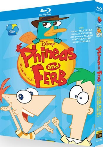 phineas-and-ferb-series-1-2-blu-ray Phineas and Ferb: Series 1-2 (2007-2011) 4-Disc Set Blu-ray - Disney Animated Collection - Image 1