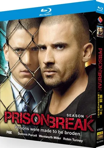 prison-break-series-1-2-blu-ray Prison Break Series 1-2 (2005-2008) 4-Disc Set Blu-ray - The Escape & Manhunt - Image 1