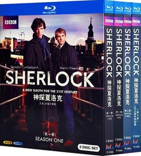 sherlock-series-1-4-and-the-abominable-bride-blu-ray-rotated-1 Sherlock Series 1-4 & The Abominable Bride (2010-2017) 7-Disc Set Blu-ray - BBC Crime Drama - Image 1