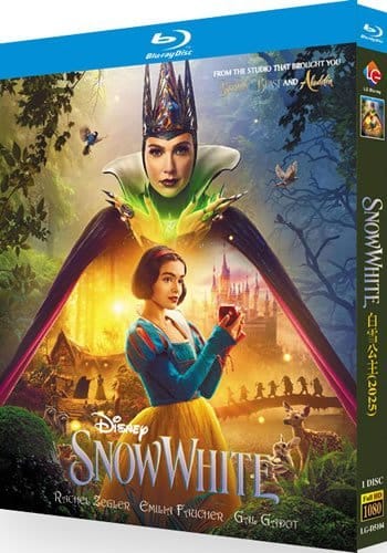 snow-white-blu-ray Snow White (2025) 1-Disc Set Blu-ray - Disney Live Action Musical - Image 1
