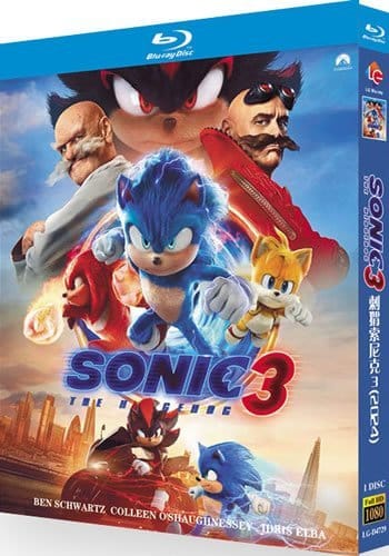 sonic-the-hedgehog-3-blu-ray Sonic the Hedgehog 3 (2024) 1-Disc Set Blu-ray - Action Adventure & Shadow's Debut - Image 1