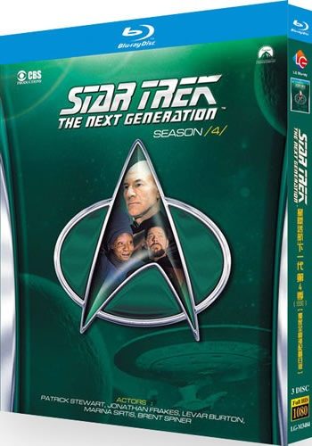 star-trek-the-next-generation-series-4-blu-ray-rotated-1 Star Trek: The Next Generation: Season 4 (1990) 6-Disc Set Blu-ray - Cult Sci-Fi Drama Collection - Image 1