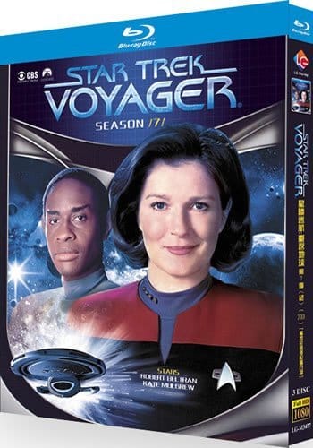 star-trek-voyager-series-7-blu-ray Star Trek: Voyager Season 7 (2000-2001) 3-Disc Set Blu-ray - Final Season Sci-Fi Series - Image 1