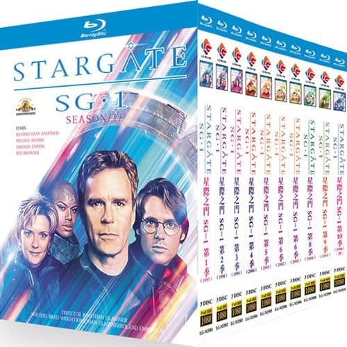 stargate-sg-1-series-1-10-blu-ray Stargate SG-1: The Complete Series (1997-2007) 30-Disc Set Blu-ray - All 214 Episodes - Image 1