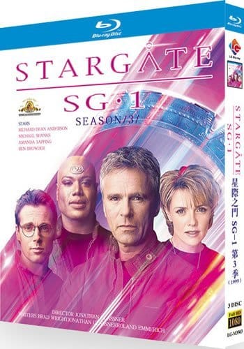 stargate-sg-1-series-3-blu-ray Stargate SG-1: Season 3 (1999) 2-Disc Set Blu-ray - Cult Classic Space Sci-Fi - Image 1