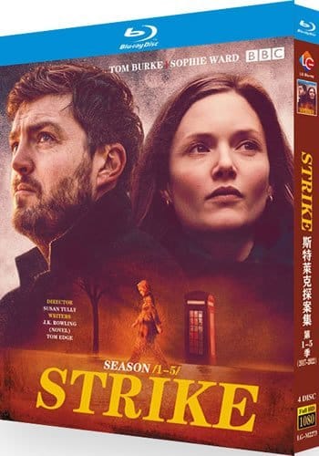 strike-the-ink-black-heart-series-1-5-blu-ray Strike: The Complete Series 1-5 (2017-2022) 4-Disc Set Blu-ray - BBC Crime Mystery Collection - Image 1