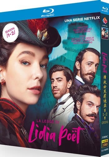 the-law-according-to-lidia-poet-series-1-2-blu-ray The Law According to Lidia Poet: Series 1-2 (2023-2024) 3-Disc Set Blu-ray - Historical Crime Drama - Image 1