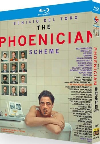 the-phoenician-scheme-blu-ray The Phoenician Scheme (2025) 1-Disc Set Blu-ray - Wes Anderson Espionage Comedy - Image 1