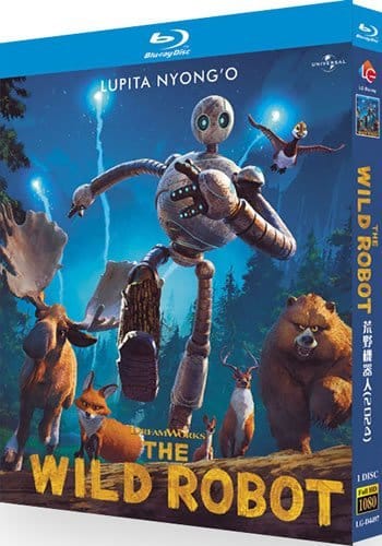 the-wild-robot-blu-ray The Wild Robot (2024) 1-Disc Set 4K Ultra HD Blu-ray - Animated Sci-Fi Adventure - Image 1