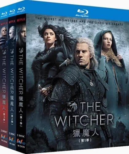 the-witcher-series-1-3-blu-ray The Witcher: Seasons 1-3 (2019-2023) 6-Disc Set Blu-ray - Fantasy Adventure Series - Image 1