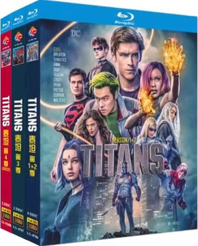 titans-series-1-4-blu-ray Titans: The Complete Series (2018-2023) 8-Disc Set Blu-ray - DC Superhero Action Drama - Image 1