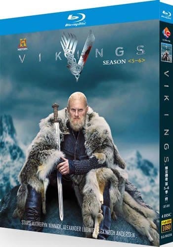 vikings-series-5-6-blu-ray Vikings: Series 5-6 (2017-2020) 4-Disc Set Blu-ray - Historical Action Drama Box Set - Image 1