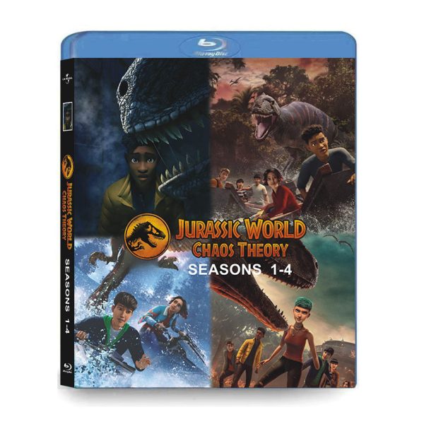 Jurassic World: Chaos Theory Seasons 1-4 (2024-2026) 4-Disc Set Blu-ray - Animated Sci-Fi Series