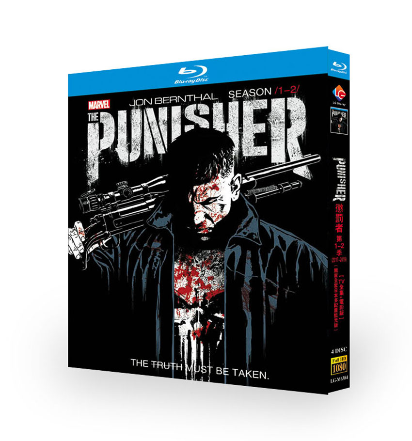 The Punisher Season 1-2 Blu-ray 4BD The Punisher