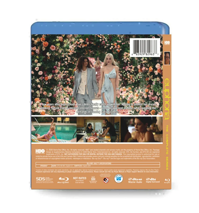 Euphoria: The Complete Series (Seasons 1-3) (2019-2026) 3-Disc Set