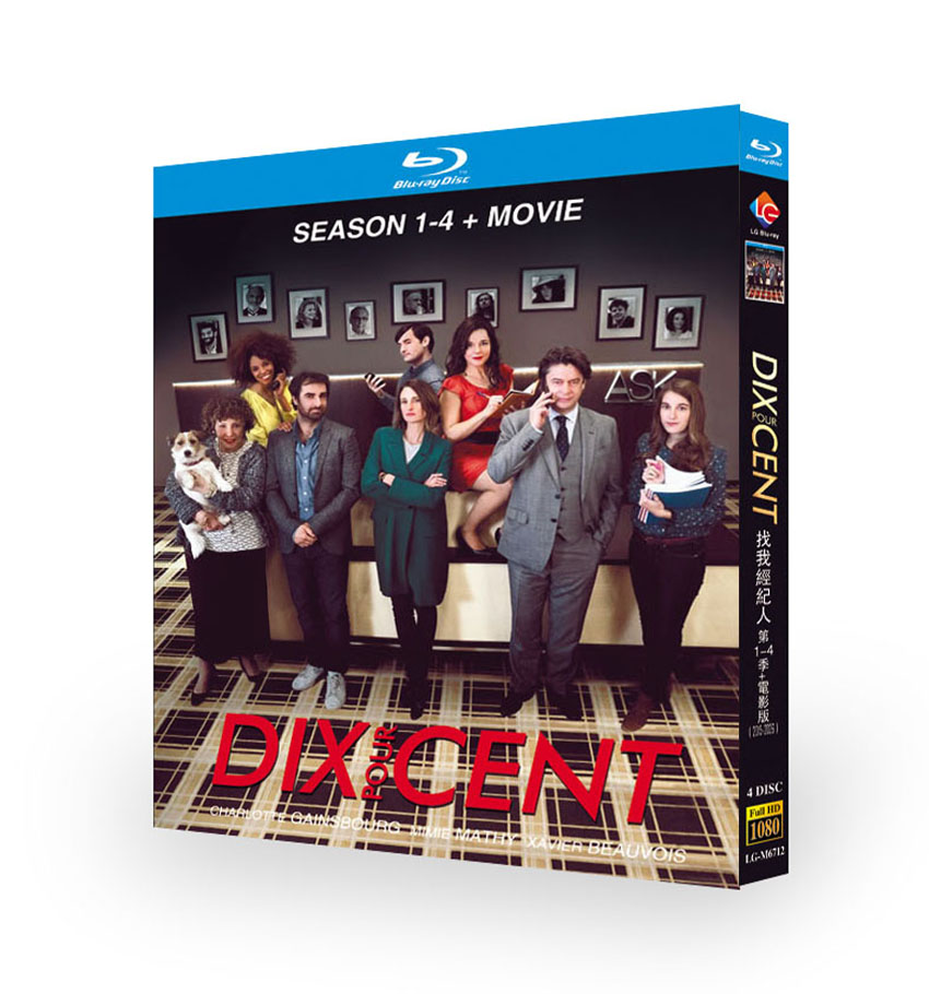 Call My Agent! Complete Series Season 1-4 + The Movie (2015-2026) Blu-ray (Dix pour cent) 4-Disc Box Set Call My Agent