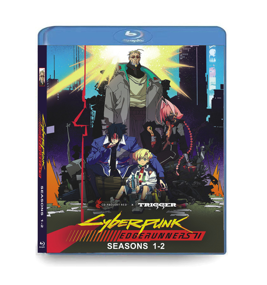 Cyberpunk-Edgerunners-season-1-2-3BD-1 Cyberpunk: Edgerunners Seasons 1-2 (2022-2026) 3-Disc Set Blu-ray - Image 1